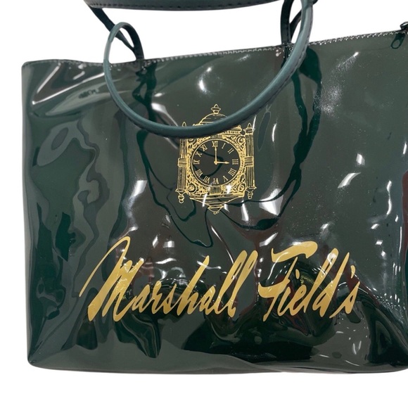 Marshall fields, vinyl tote bag, iconic logo, color in clock large - Picture 5 of 5